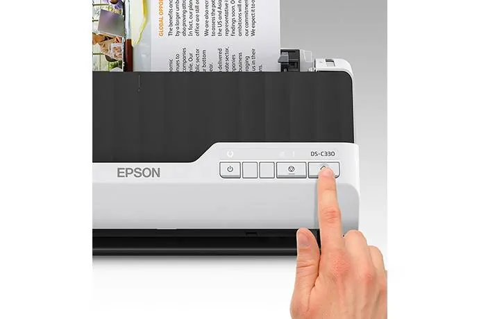 Escáner Compacto Epson DS-C330, Alimentador Automático 20 hojas , USB 2.0, MacOS X, Windows 7