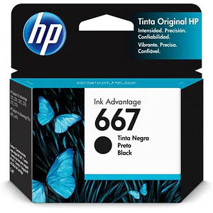 Cartucho de Tinta HP Original Ink Advantage 667, Negro
