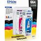 Pack de 3 Botellas de Tinta Original Epson T664, Amarillo,Cian, Magenta, 70ml - Miniatura 2