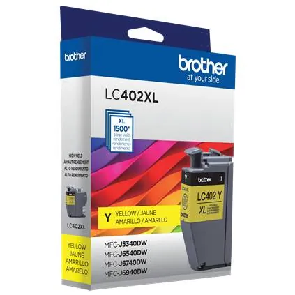 Cartucho de Tinta Original Brother LC402XLYS, Rendimiento 1.500 Páginas, Amarillo 8