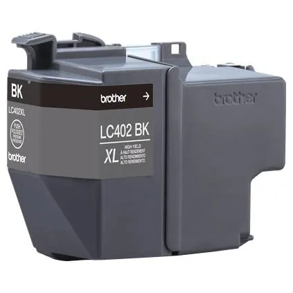 Cartucho de Tinta Original Brother LC402XLBKS, Rendimiento 1500 Páginas, Negro 6