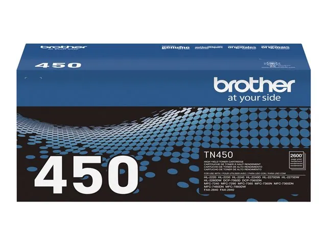 Cartucho de Tóner Original Brother TN-450, Negro, 2.600 Paginas 2