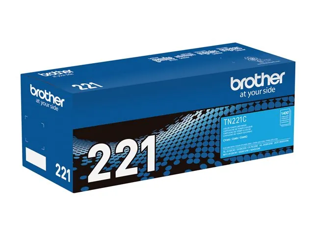 Cartucho de Tóner Original Brother TN-221C, Cian, 1.400 páginas 4