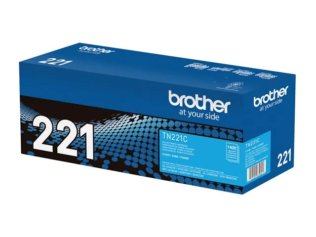 Cartucho de Tóner Original Brother TN-221C, Cian, 1.400 páginas 5