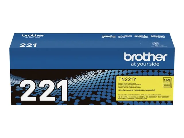 Cartucho de Tóner Original Brother TN-221Y, Amarillo, 1.400 páginas 4