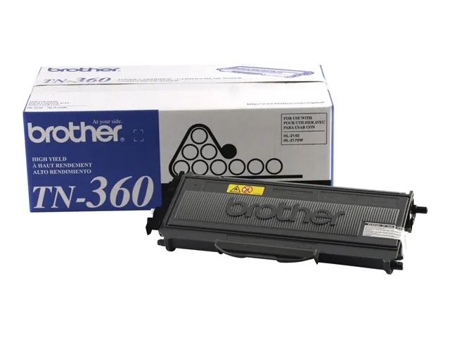 Cartucho de Toner Original Brother TN-360 Negro, Rendimiento 2.600 Páginas 2