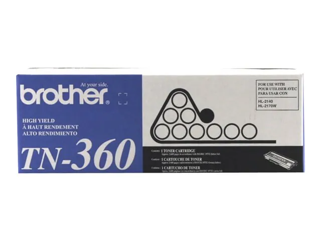 Cartucho de Toner Original Brother TN-360 Negro, Rendimiento 2.600 Páginas 3