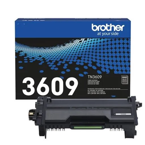 Cartucho de Toner Original Brother TN-3609 Negro, 3000 Páginas 3