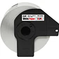 Cinta de papel continua Brother DK2251, Negro/rojo sobre blancovlongitud 2,4