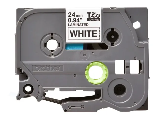 Cinta negro sobre blanco de 24mm (0,94