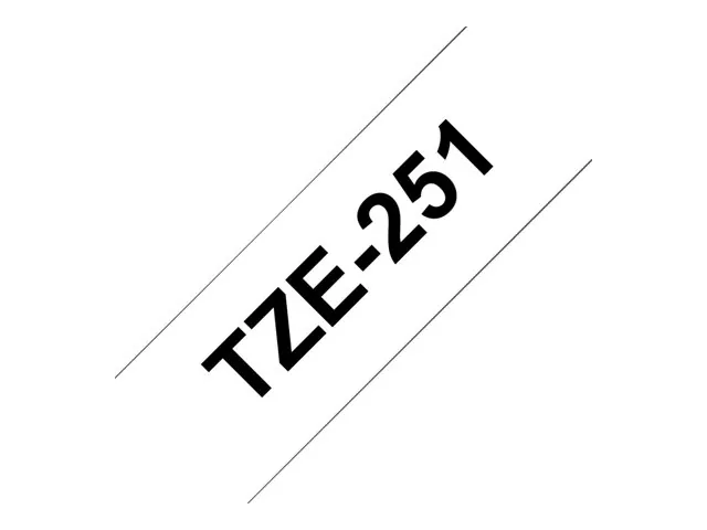 Cinta negro sobre blanco de 24mm (0,94