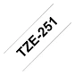 Cinta negro sobre blanco de 24mm (0,94