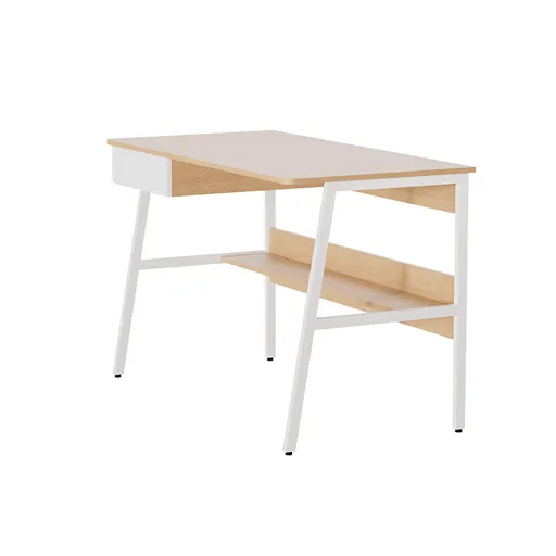 Escritorio Xtech XTF-CD207, Color Roble Blanco 3