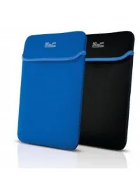 Klip Xtreme - Notebook sleeve - 15.6 in - Black blue - neoprene reversable 2