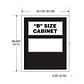 Gabinete mecanico puerta blanca con bloqueo y teclado acepta 2 chassis, Notifier - Miniatura 3
