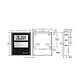 Gabinete mecanico puerta blanca con bloqueo y teclado acepta 2 chassis, Notifier - Miniatura 4
