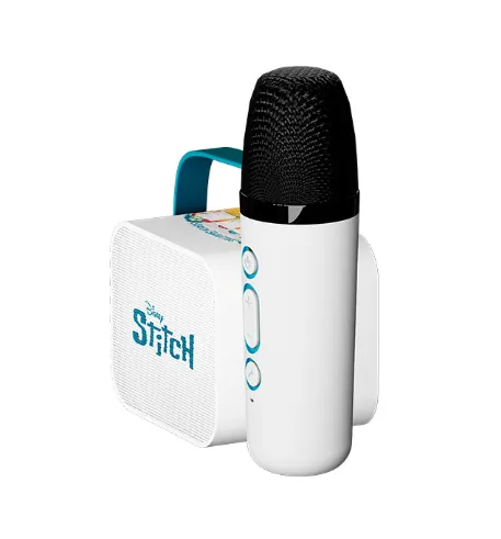 Mini Karaoke Kit Xtech XTS-D622ST - Edición Stitch, Bluetooth, Micrófono Inalámbrico 4