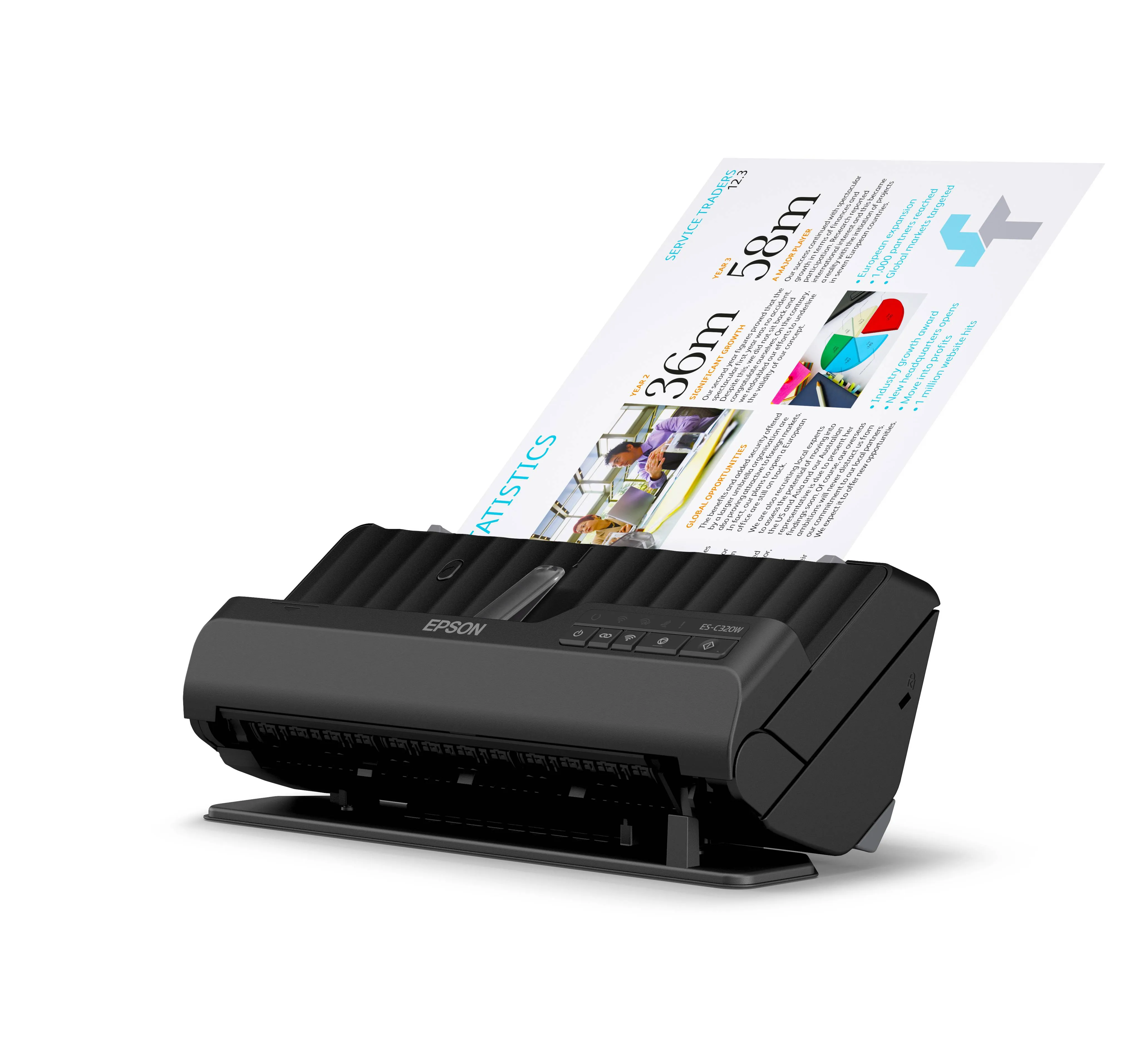 Escaner Epson WorkForce ES-C320W, Wireless, Alimentador Automático 12
