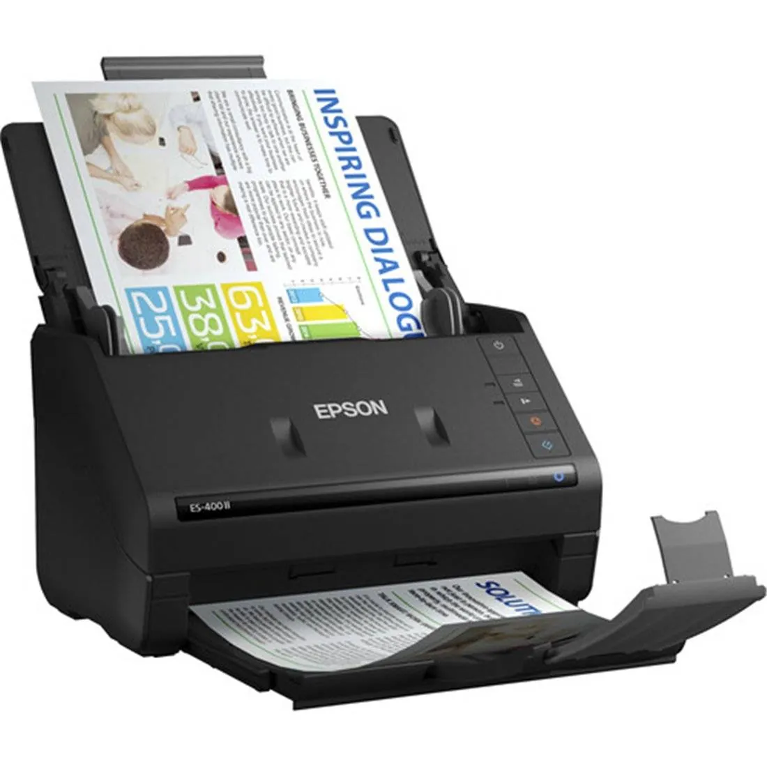 Escáner de Documentos Epson ES-400II, Conexión USB 3.0, 21-40 ppm, Negro 3