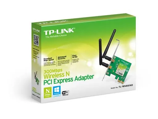 Adaptador de red TP-Link PCI Express Inalámbrico N a 300 Mbps 2