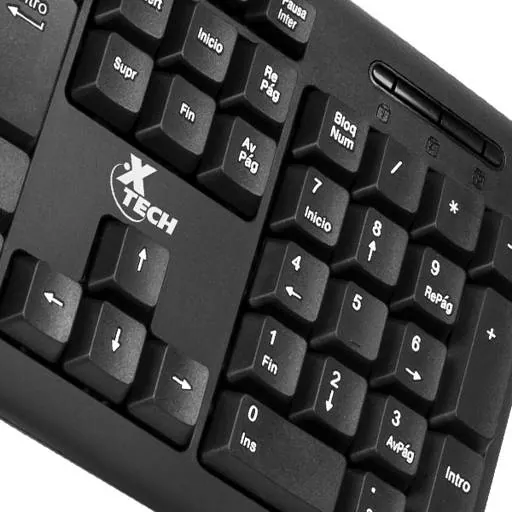 Teclado Xtech XTK-092S, Estándar en Español, USB, Color Negro 2