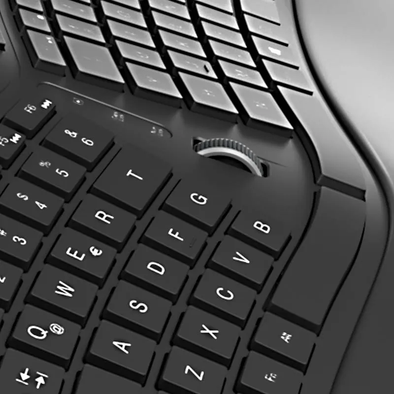 Teclado Inalámbrico Klip Xtreme KBK-530S, 2.4 GHz, Ergonómico, Español LA, Black 3