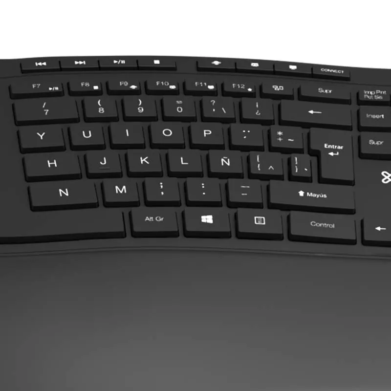 Teclado Inalámbrico Klip Xtreme KBK-530S, 2.4 GHz, Ergonómico, Español LA, Black 4