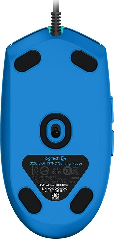 Mouse Gamer Logitech G203 Lightsync, 6 Botones, 8000DPI, Celeste 3