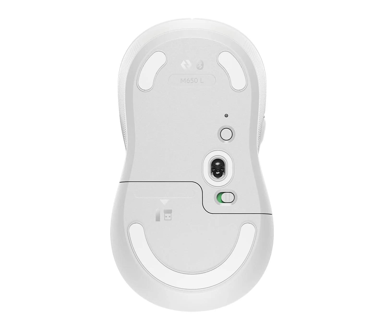 Mouse Inalámbrico Logitech Signature M650 Large, Wireless, 5 Botones, 2.000 DPI, Blanco 2