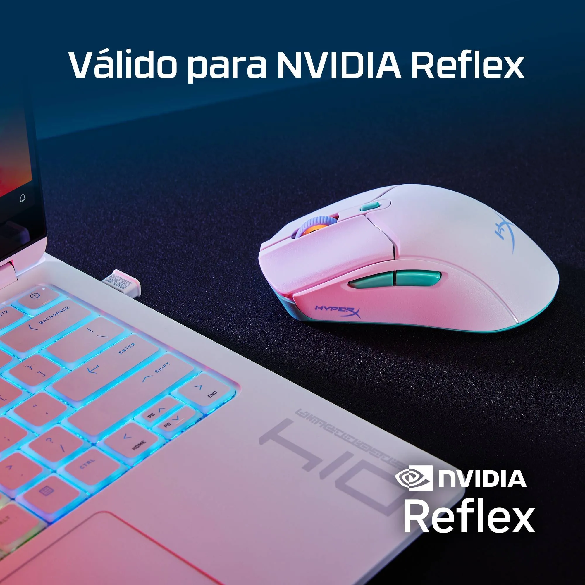 Mouse Gamer Inalámbrico HyperX Haste 2 Core Wireless, 12000 DPI, 70g, Bluetooth, 2.4GHz, White 10