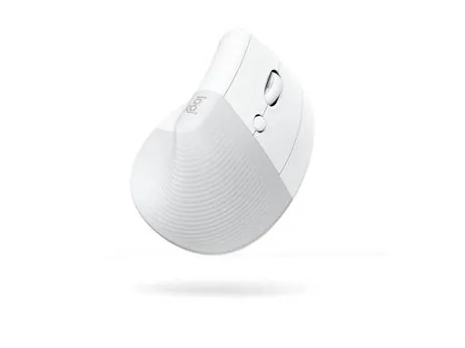 Mouse Ergonómico Logitech Lift, 6 Botones, 4000DPI, Bluetooth, White/Pale Grey 2