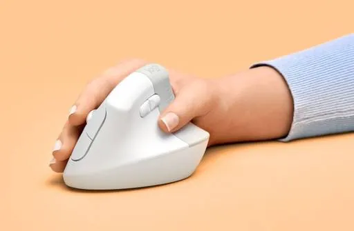Mouse Ergonómico Logitech Lift, 6 Botones, 4000DPI, Bluetooth, White/Pale Grey 4