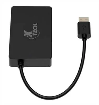 HUB Concentrador USB 3.0 de 4 puertos Xtech XTC-391, Velocidad de transferencia Hasta 5Gbps, 5V 3