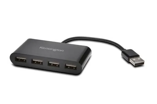 Hub USB Kensington Pockethub Mini 2.0, 4 Puertos USB, Negro 2