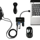 Hub USB Kensington Pockethub Mini 2.0, 4 Puertos USB, Negro - Miniatura 4