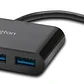 Hub USB Kensington UH4000, 4 x SuperSpeed USB 3.0, Negro - Miniatura 3