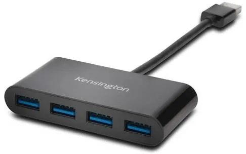 Hub USB Kensington UH4000, 4 x SuperSpeed USB 3.0, Negro 2