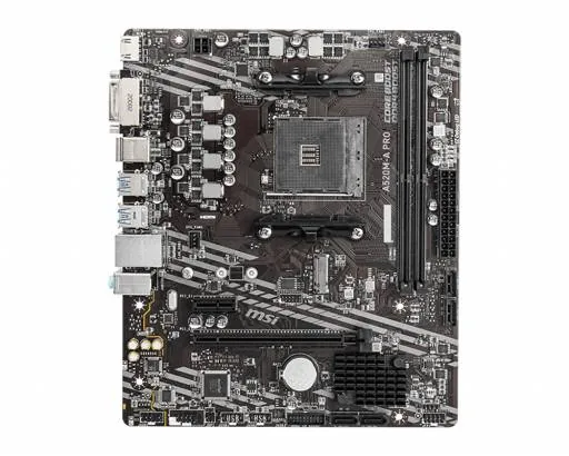 Placa Madre MSI A520M-A PRO, Socket AM4, 2xDDR4, 1xM.2, micro-ATX 2