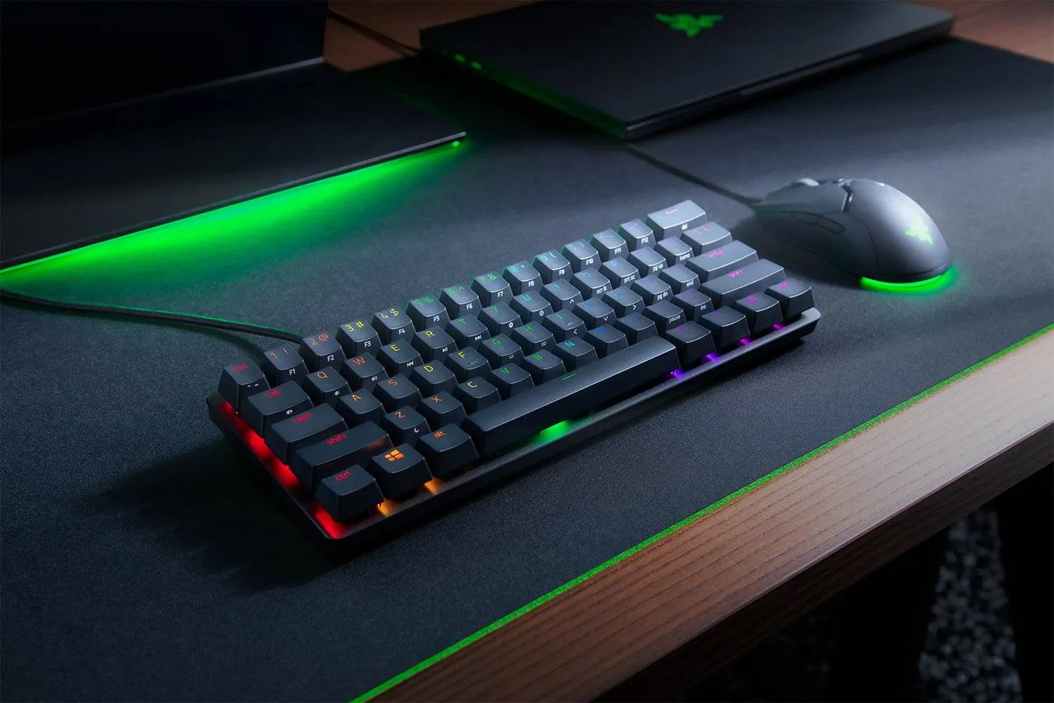 Teclado Gamer Razer Huntsman Mini Black, 60%, Switches Razer Purple, Chroma RGB, Español 3
