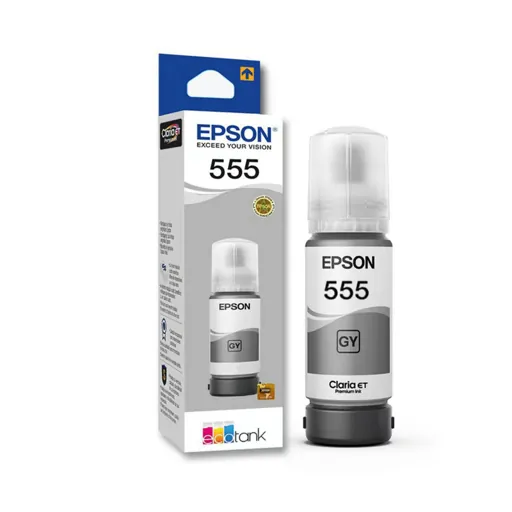 Botella de Tinta Original Epson T555520-AL, 70ml, Gris 2