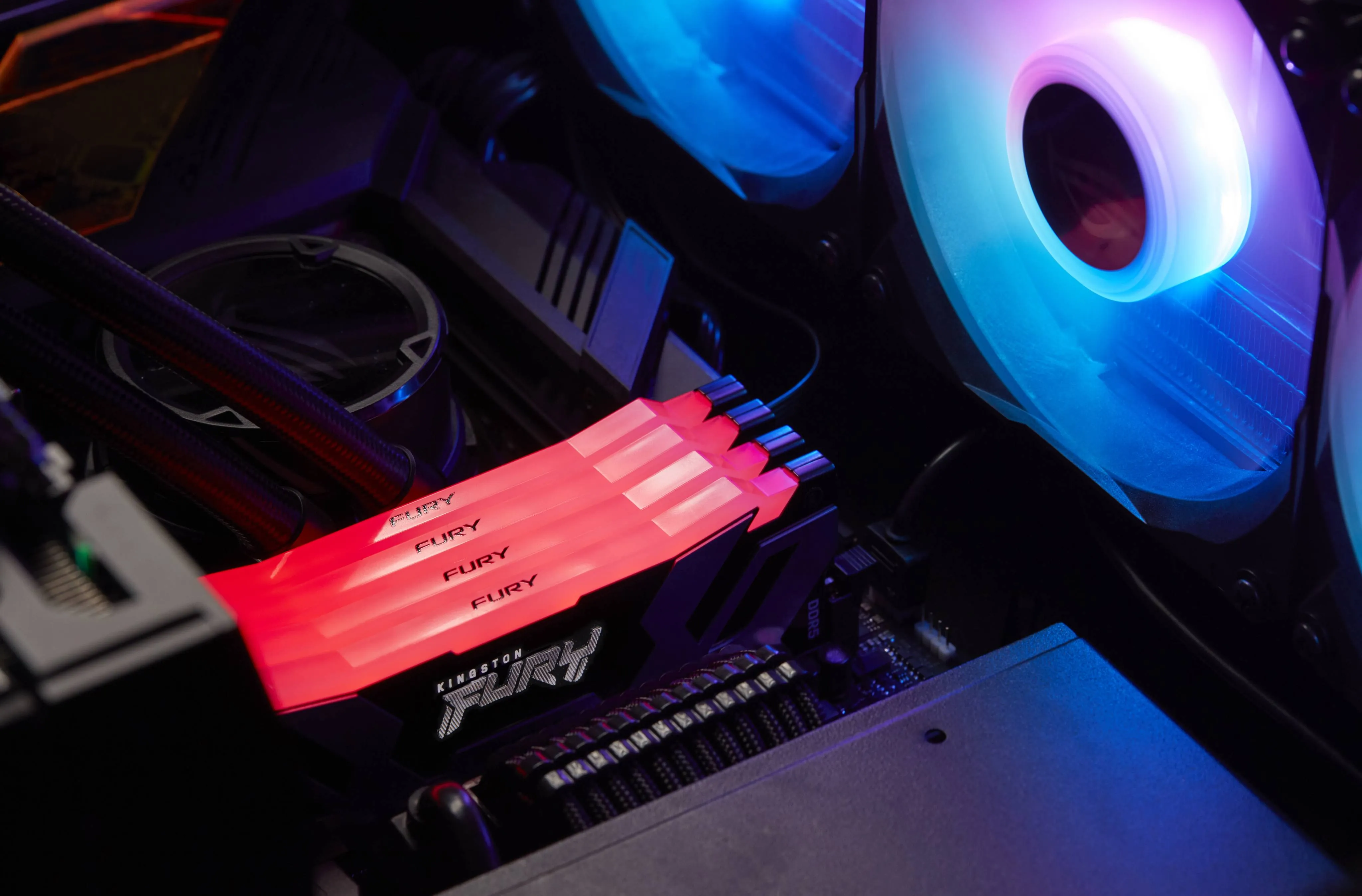 Memoria RAM DDR5 24GB 7200MT/s Kingston Fury Renegade Silver/Black RGB XMP,CL38, DIMM, 1.4V 6