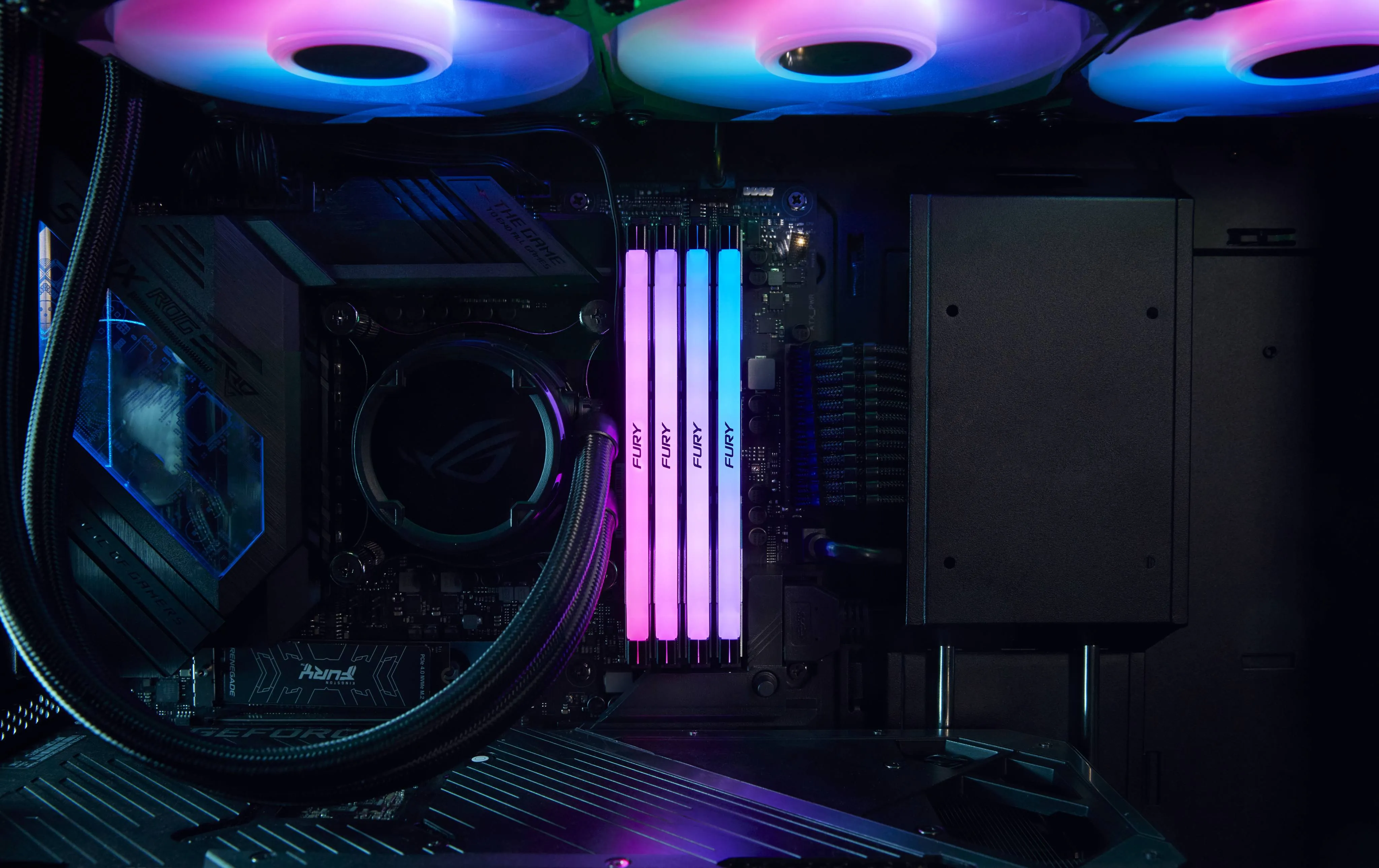 Memoria RAM DDR5 24GB 7200MT/s Kingston Fury Renegade Silver/Black RGB XMP,CL38, DIMM, 1.4V 10