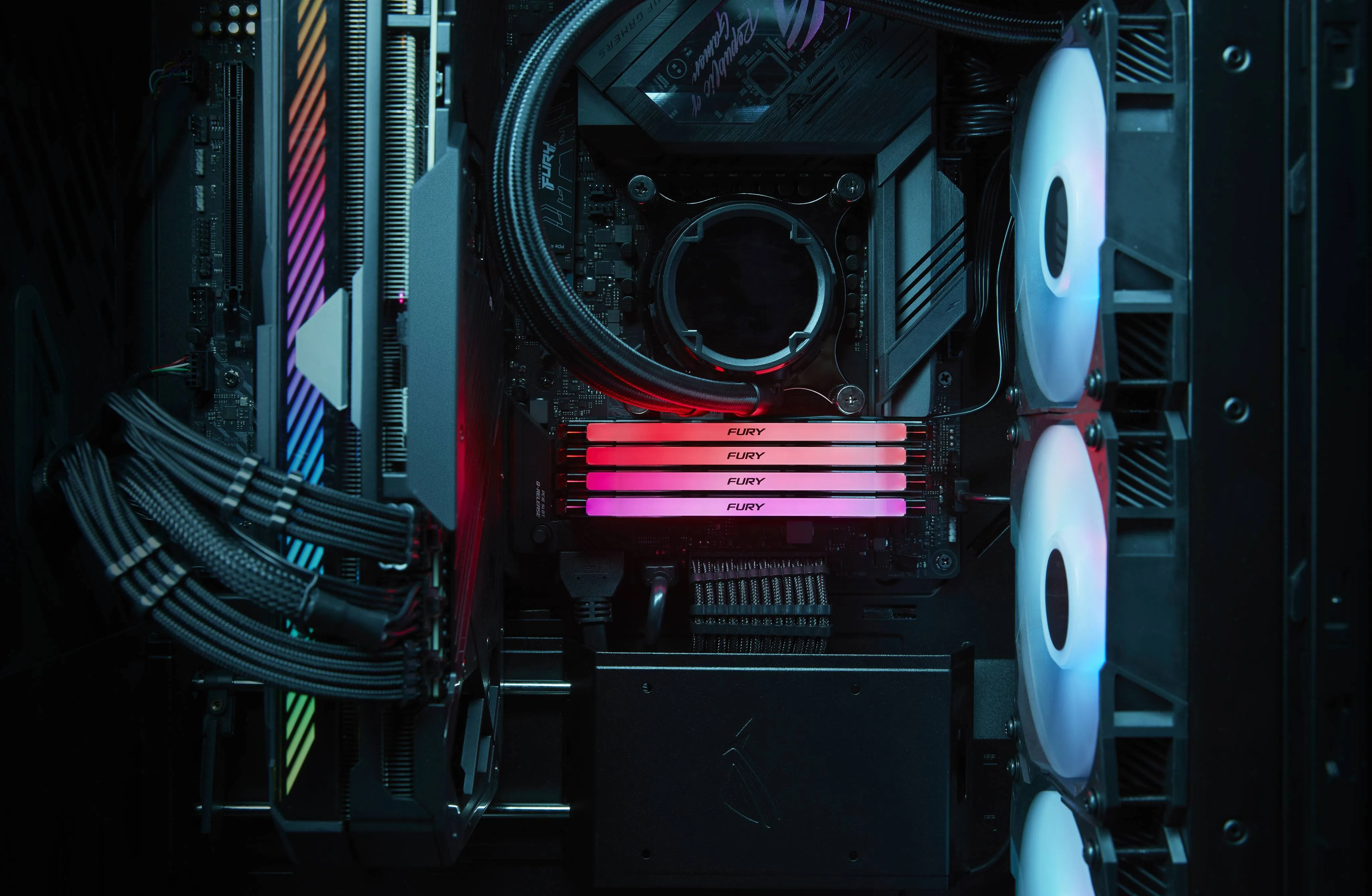 Memoria RAM DDR5 24GB 7200MT/s Kingston Fury Renegade Silver/Black RGB XMP,CL38, DIMM, 1.4V 11
