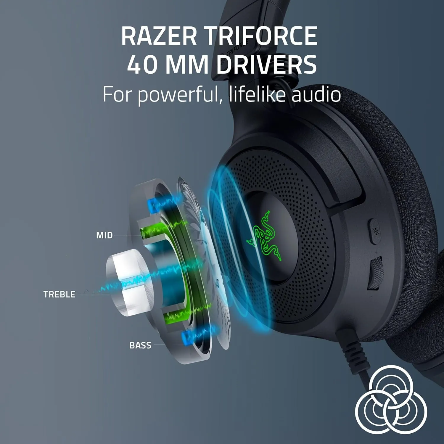 Audífonos Gamer Razer Kraken V4 X, 7.1, Micrófono retráctil, USB-C, Color Negro 4