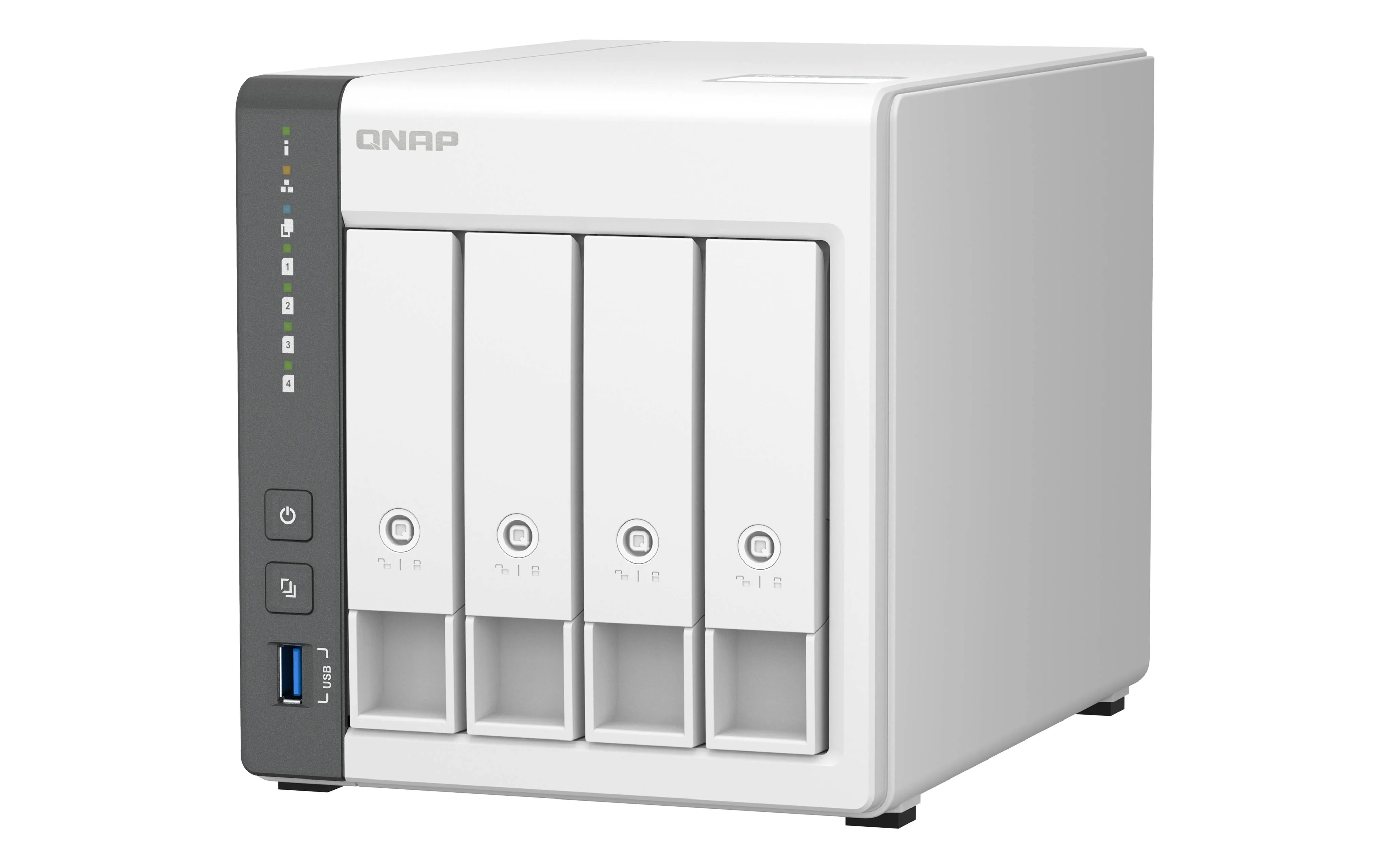 NAS QNAP TS-433-4G-US de 4 bahías con procesador Quad-Core y 4 GB de RAM 4