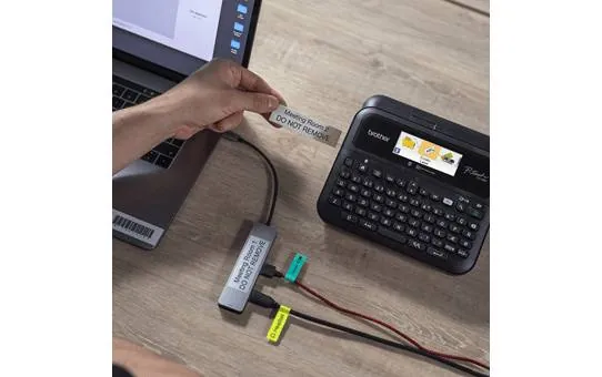 Rotuladora Electrónica Brother PT-D610BTV, Pantalla a color, teclado y conexión a PC y móvil 6