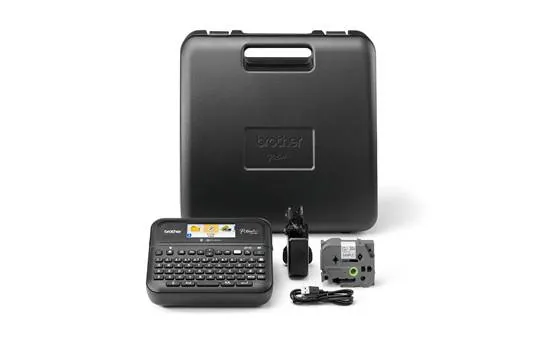 Rotuladora Electrónica Brother PT-D610BTV, Pantalla a color, teclado y conexión a PC y móvil 9