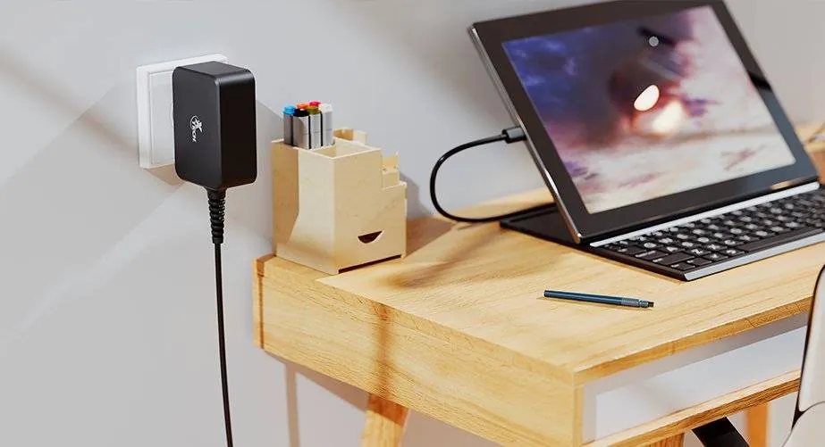 Adaptador de Corriente USB-C GaN 65W Xtech XTC-230, 1.8m, NEMA 1-15P, Negro 2