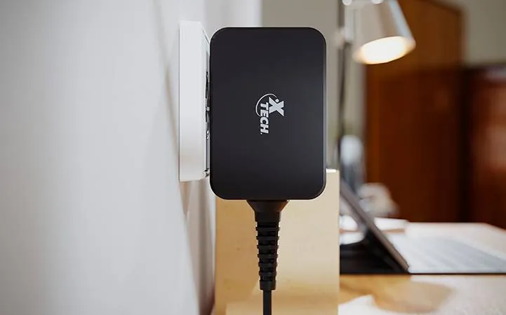 Adaptador de Corriente USB-C GaN 65W Xtech XTC-230, 1.8m, NEMA 1-15P, Negro 5