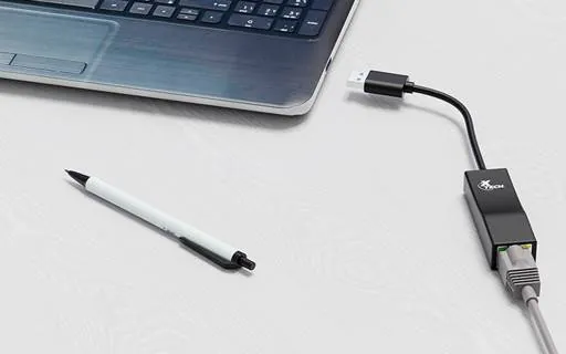 Adaptador USB 3.0 a RJ-45, 1 Gbps, Plug & Play, 17 cm, Xtech XTC-376 - Negro 3